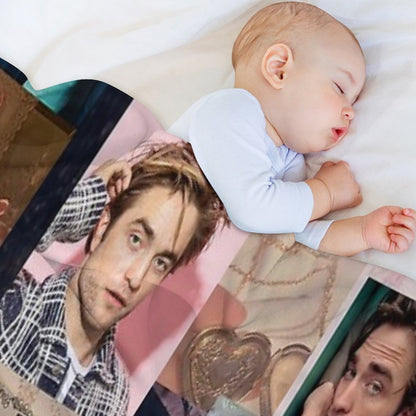 Robert Pattinson Photo Collage High Quality Throw Blanket