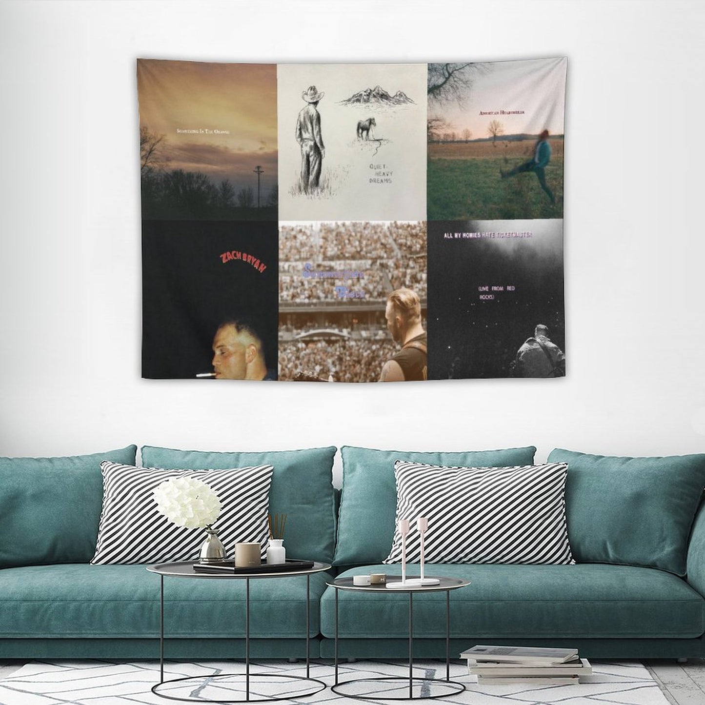 Zach Singer Bryan 6 Ablums Collection Cover Tapestry