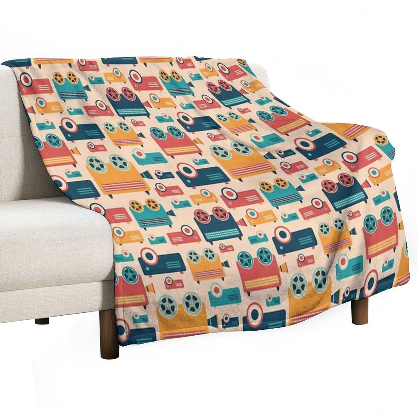 Retro Projectors Throw Blanket