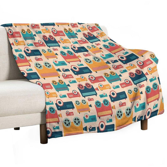 Retro Projectors Throw Blanket