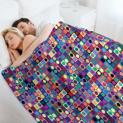 Vasarely Inspired Throw Blanket