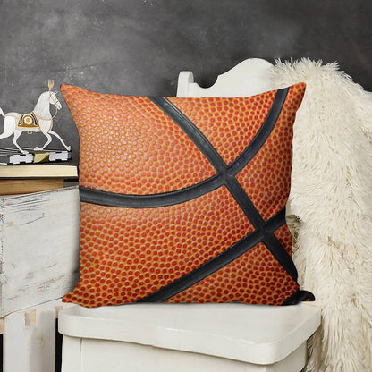 Basketball Throw Pillow Linen Throw Pillow Cover