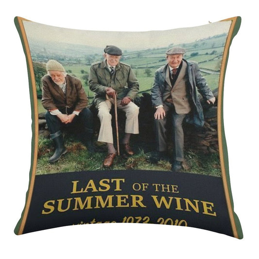 Last of The Summer Wine Linen Throw Pillow Cover
