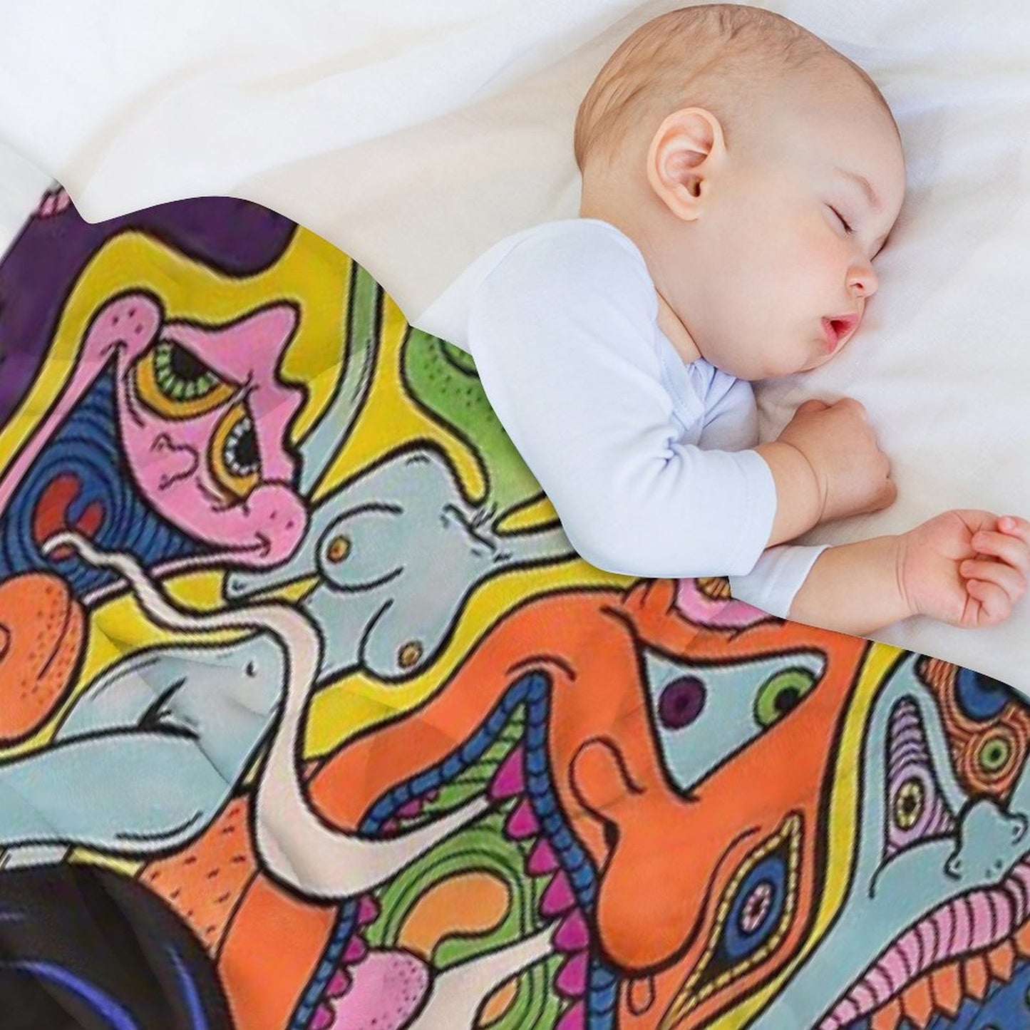 Trip Within My Mind Throw Blanket