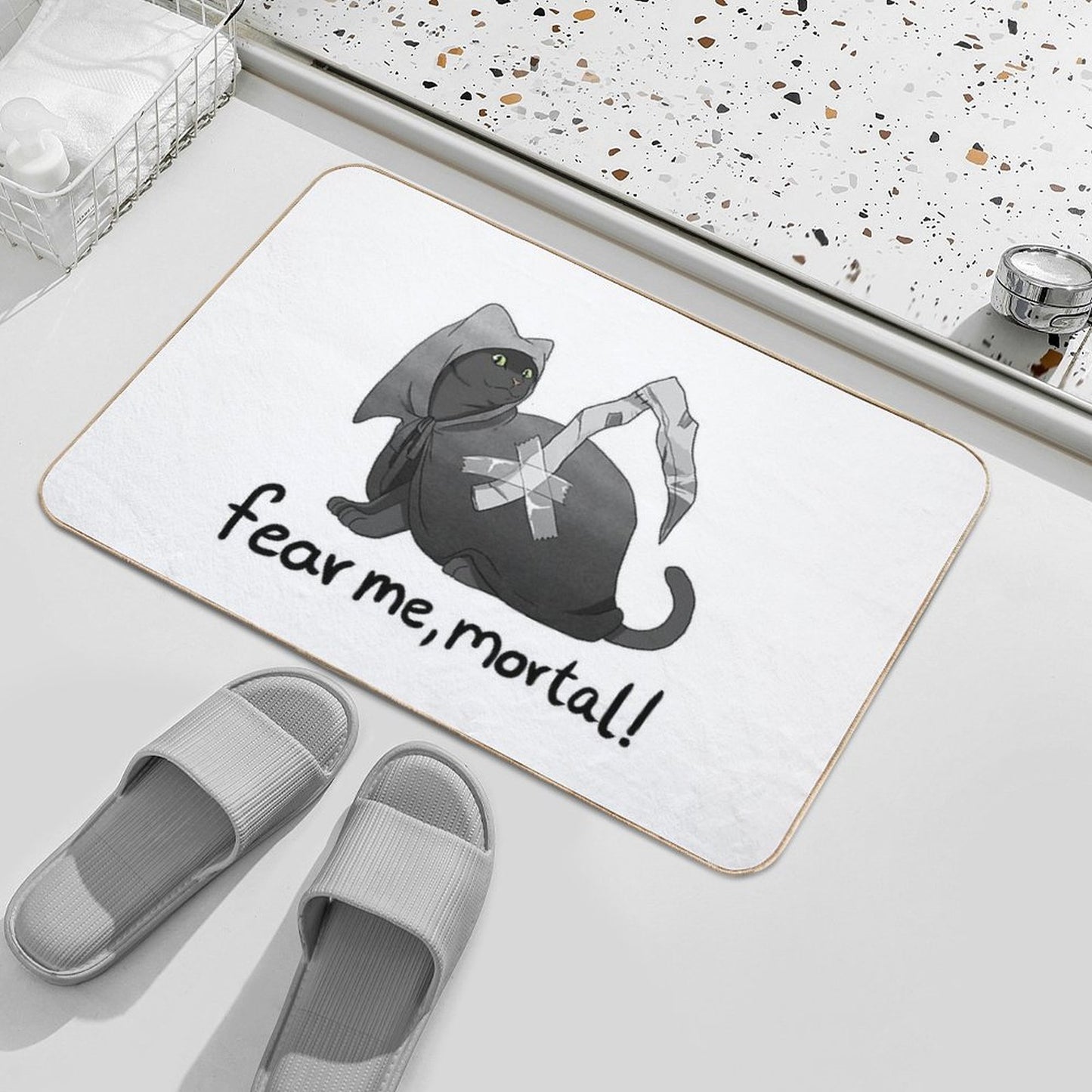 Fear Me, Mortal! Bath Mat