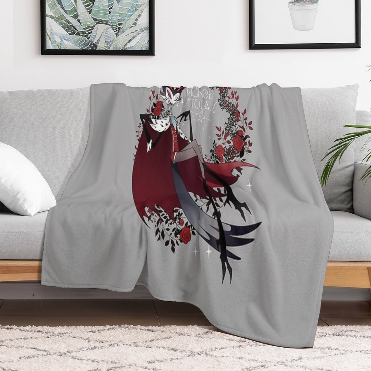 Helluva Boss Stolas Throw Blanket