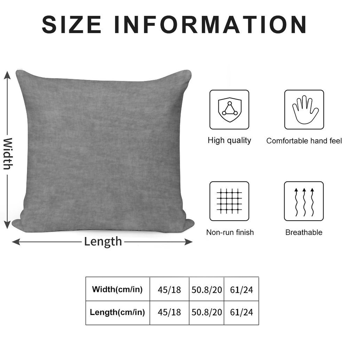 ██ Rough Concrete Gray Soft Warmth Comfort Throw Pillow