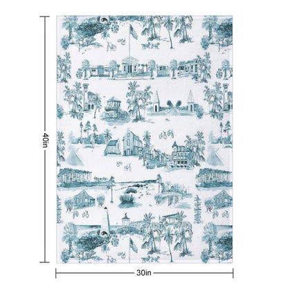 Toile 30A Throw Blanket