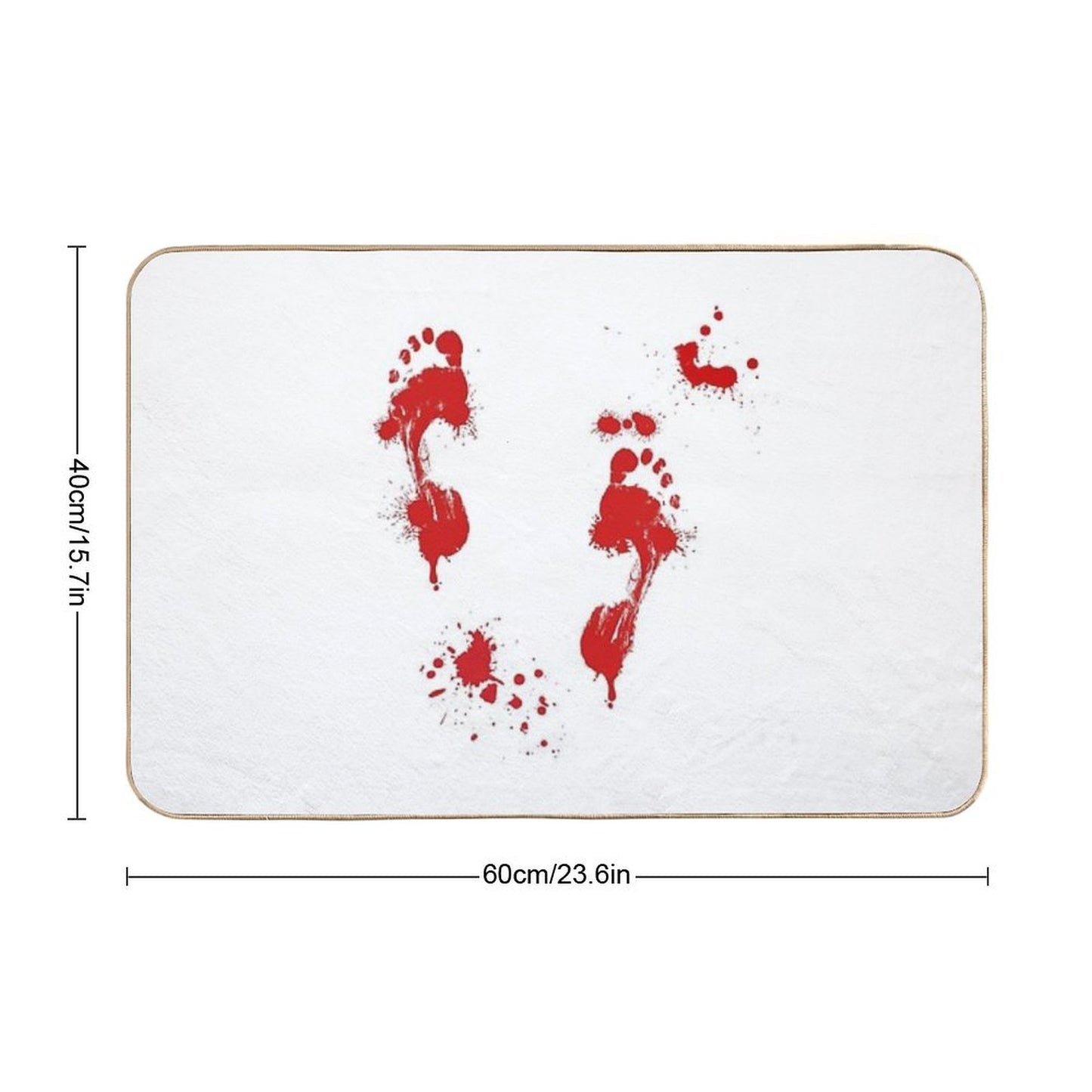 Bloody Footprints Bath Mat