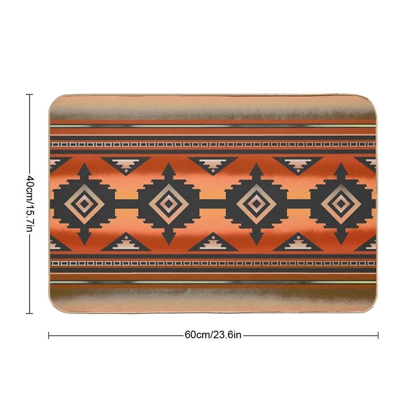 Canyon  Navajo Rust Bath Mat