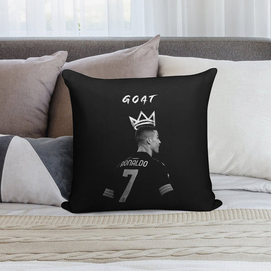 Cristiano Ronaldo Goat Soft Anti-Pilling Throw Pillow
