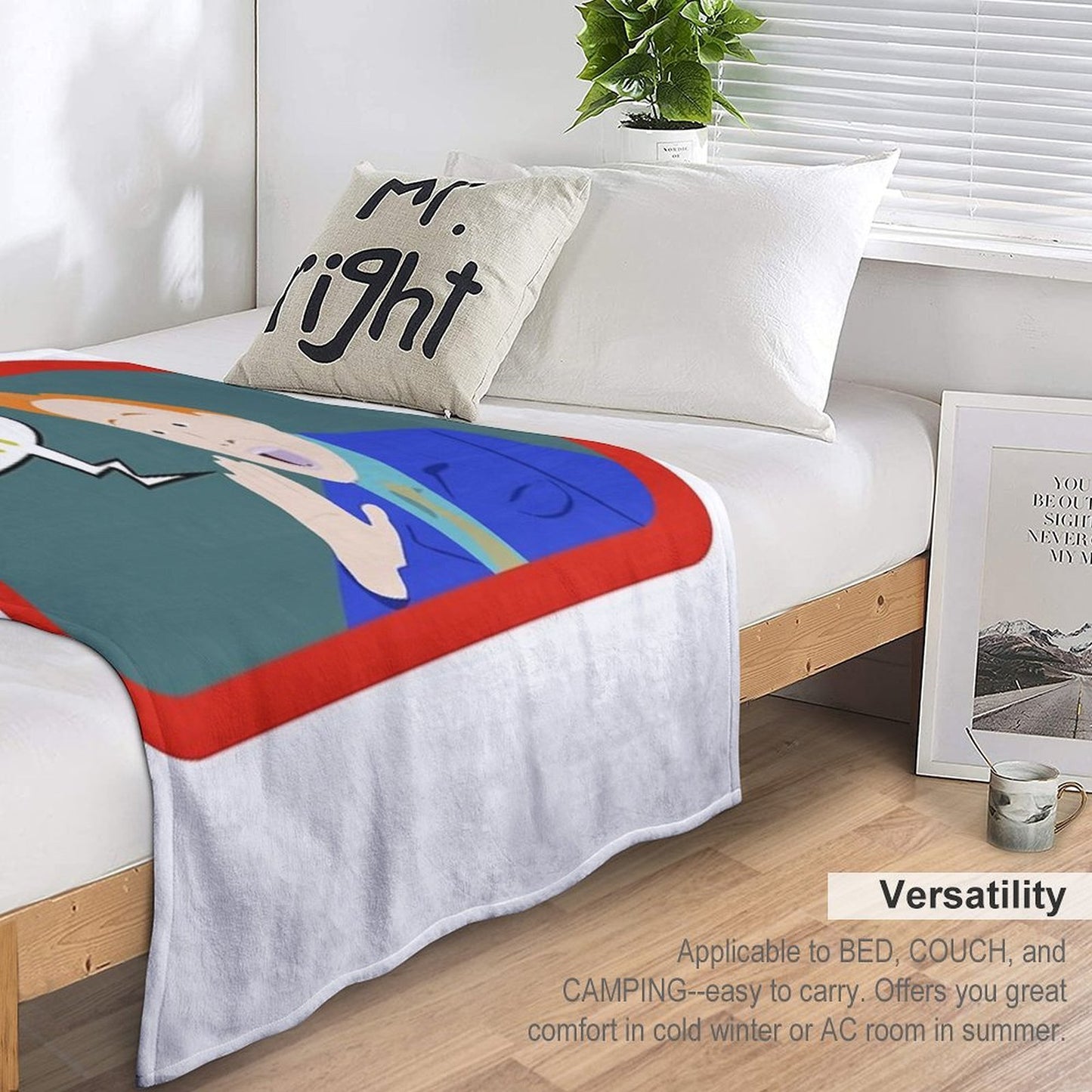 Cheese It Up! #cheeseitup Conan Shouting at Jordan T Shirt Throw Blanket