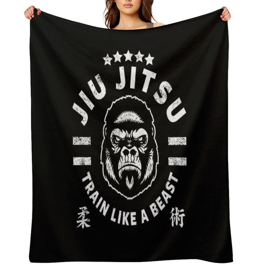 JIU JITSU - TRAIN LIKE A BEAST Throw Blanket