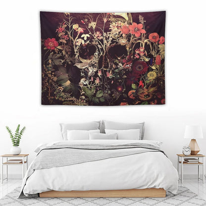 Bloom Skull Tapestry
