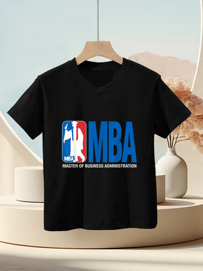 MBA Masters Degree Graduation Basketball Theme Pun Grad Kids T-Shirt