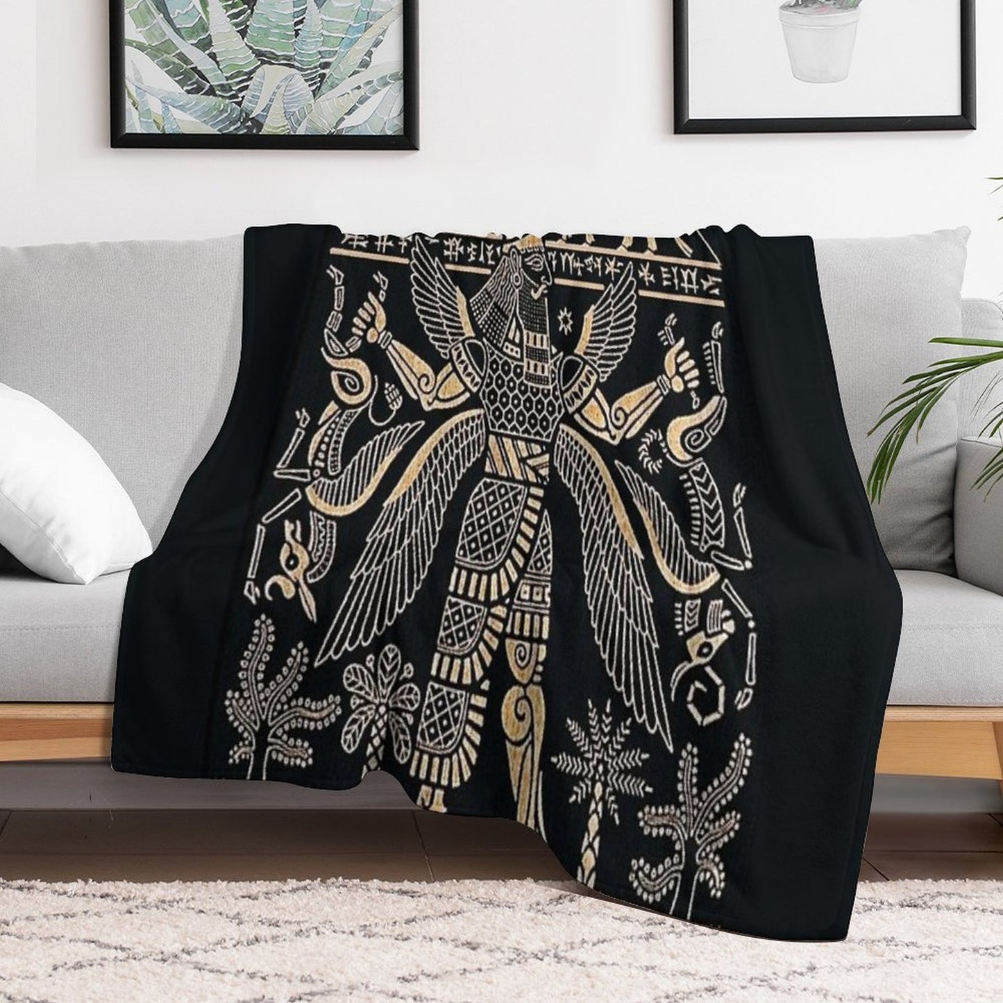 ASSYRIAN Throw Blanket