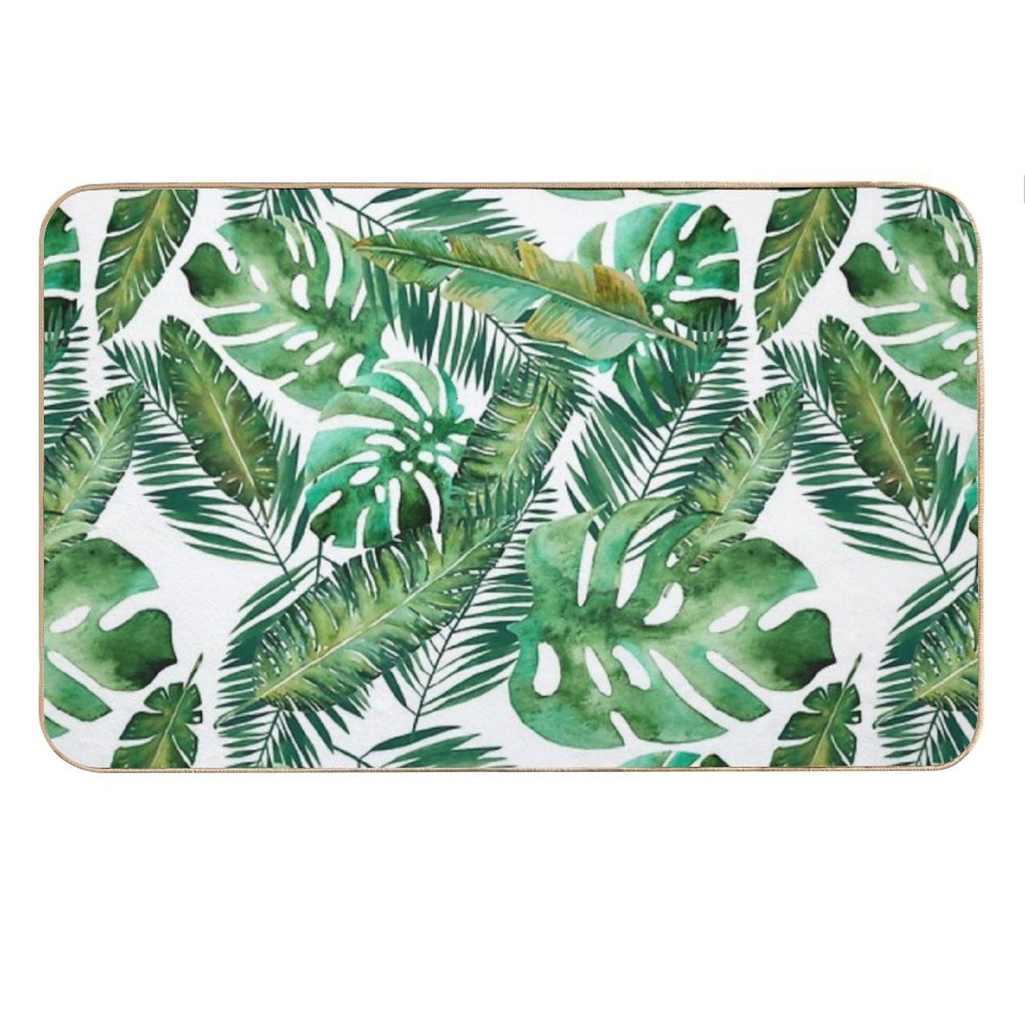 Monstera Banana Palm Leaf Bath Mat