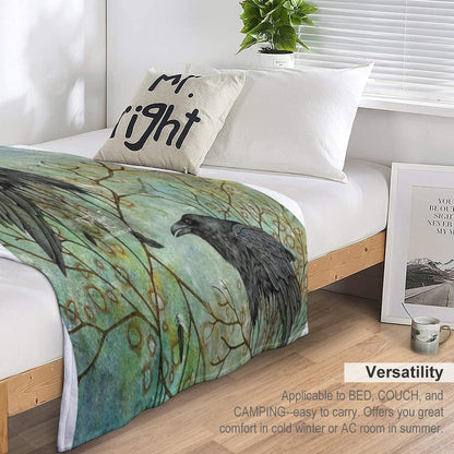 The Raven Nevermore (The Vanishing Series) Throw Blanket