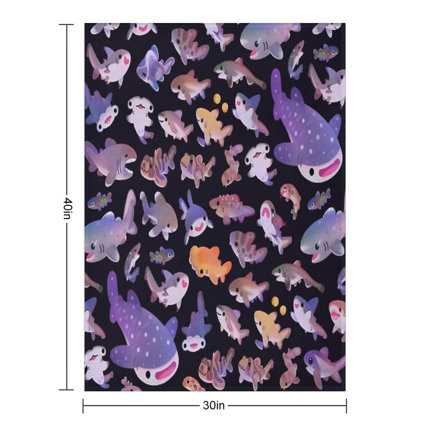 Shark Day 2 Throw Blanket
