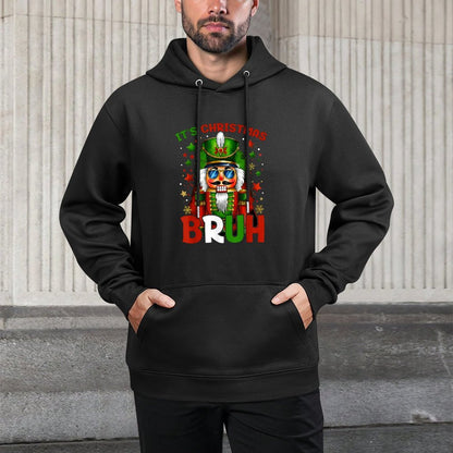 Its Christmas Bruh Nutcracker Boys Kids Xmas Christmas Men Versatile Streetwear Hoodie