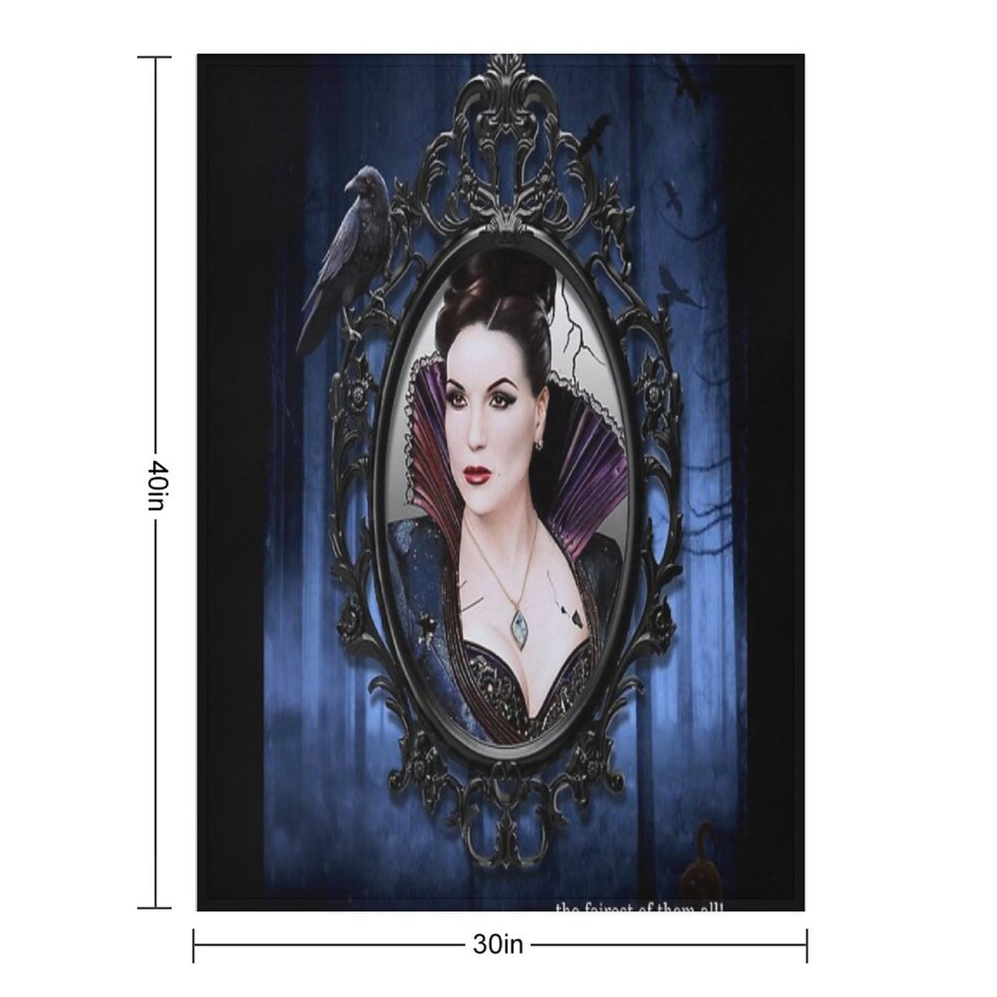The Evil Queen Poster Throw Blanket