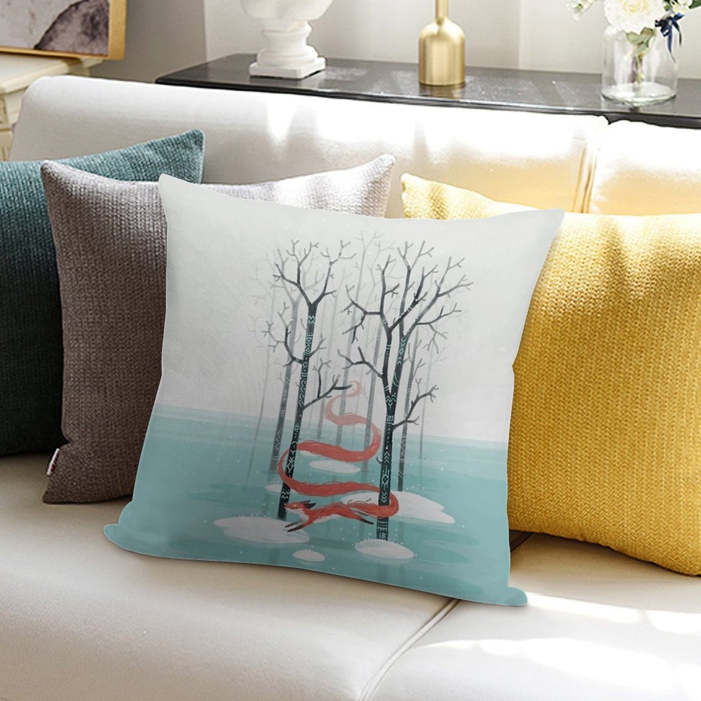 Forest Spirit Soft Washable Throw Pillow