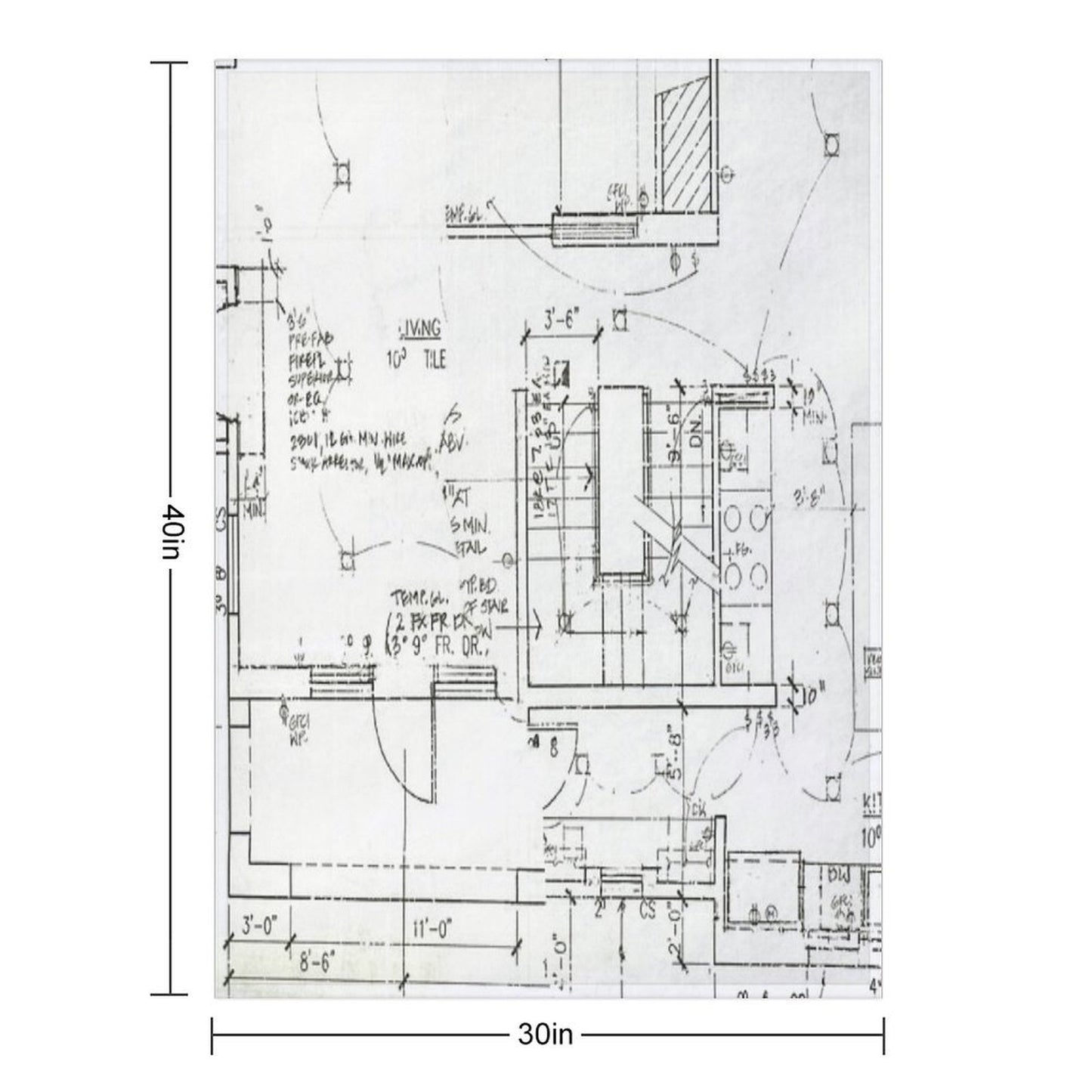 Architects Blueprint - Architecture Pattern Throw Blanket
