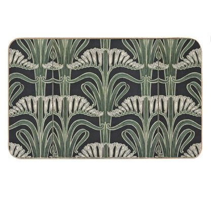 Art Nouveau Botanical Bath Mat