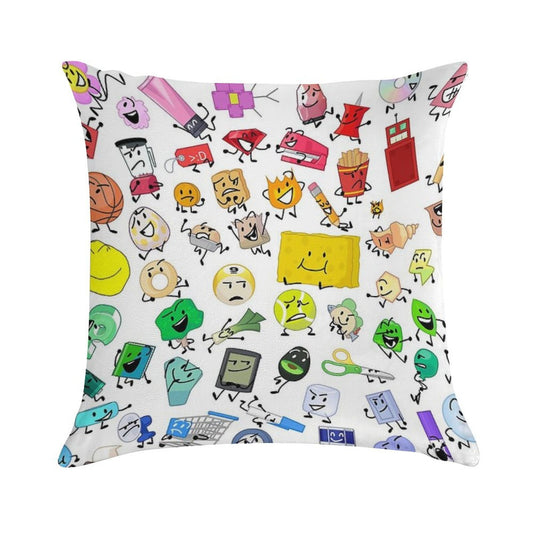 BFB And TPOT Full Cast Print Soft Shrink-Resistant Throw Pillow
