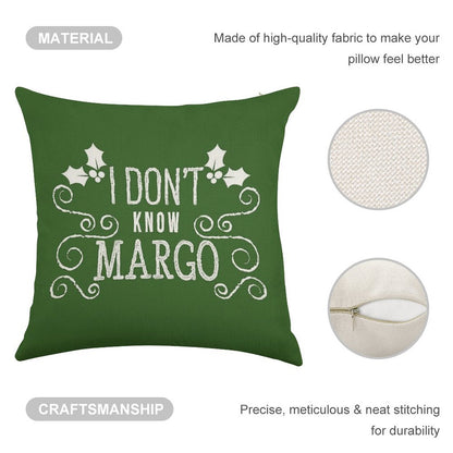 Christmas Vacation Todd And Margo Quote by Kelly Design Company Linen Throw Pillow Cover