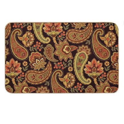 Autumn Paisley Bath Mat