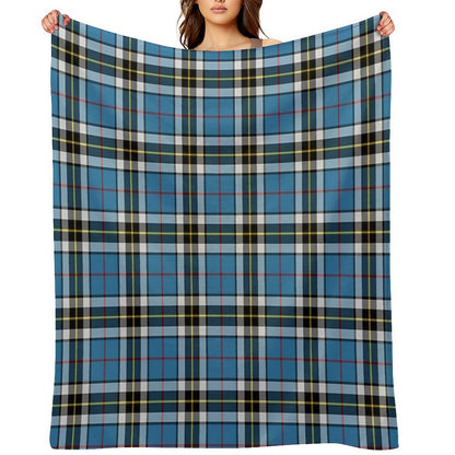 Thompson Blue Dress Tartan  Clan Thomson  Cute Tartan Throw Blanket