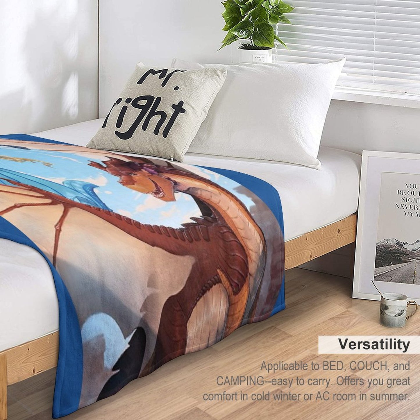 Wings of Fire - Clay And The Dragonets of Destiny Throw Blanket