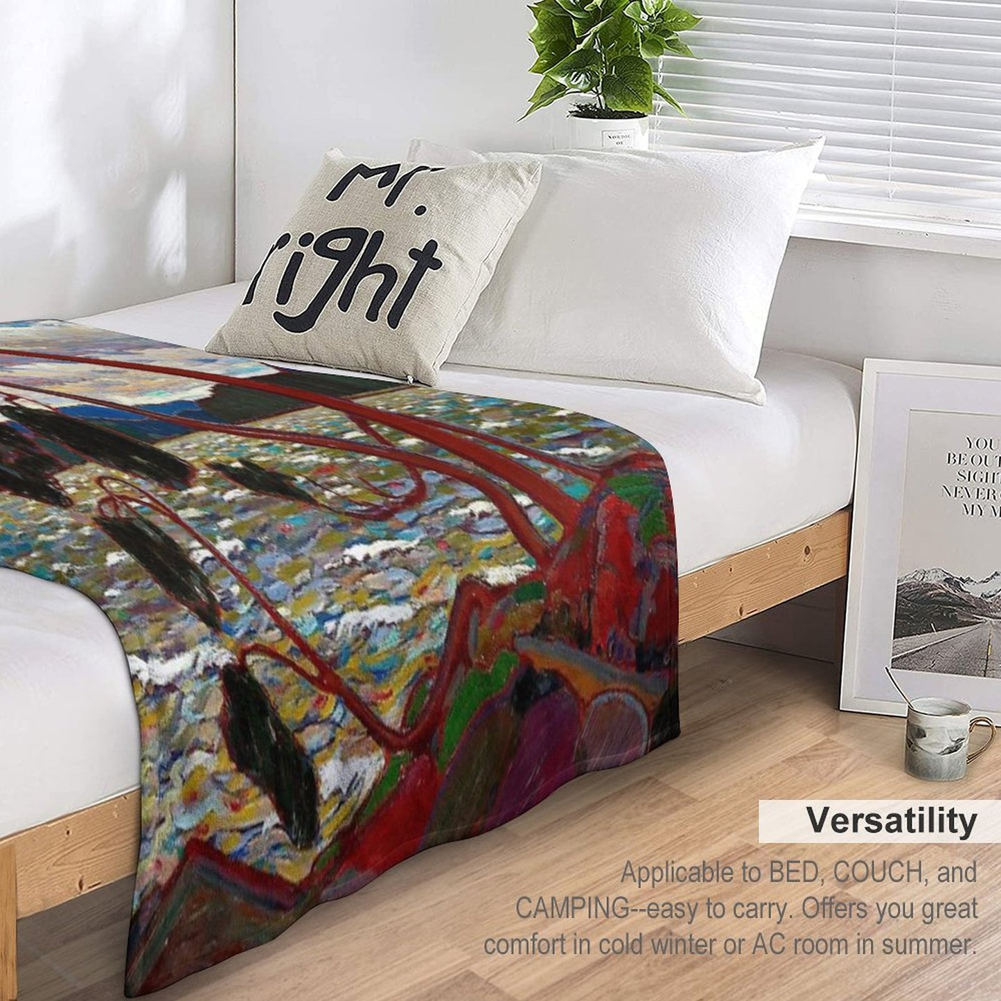 WEST WIND  Vintage 1919 Tom Thomson Algonquin Park Art Print Throw Blanket