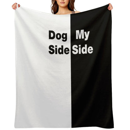 Dog Side My Side Throw Blanket