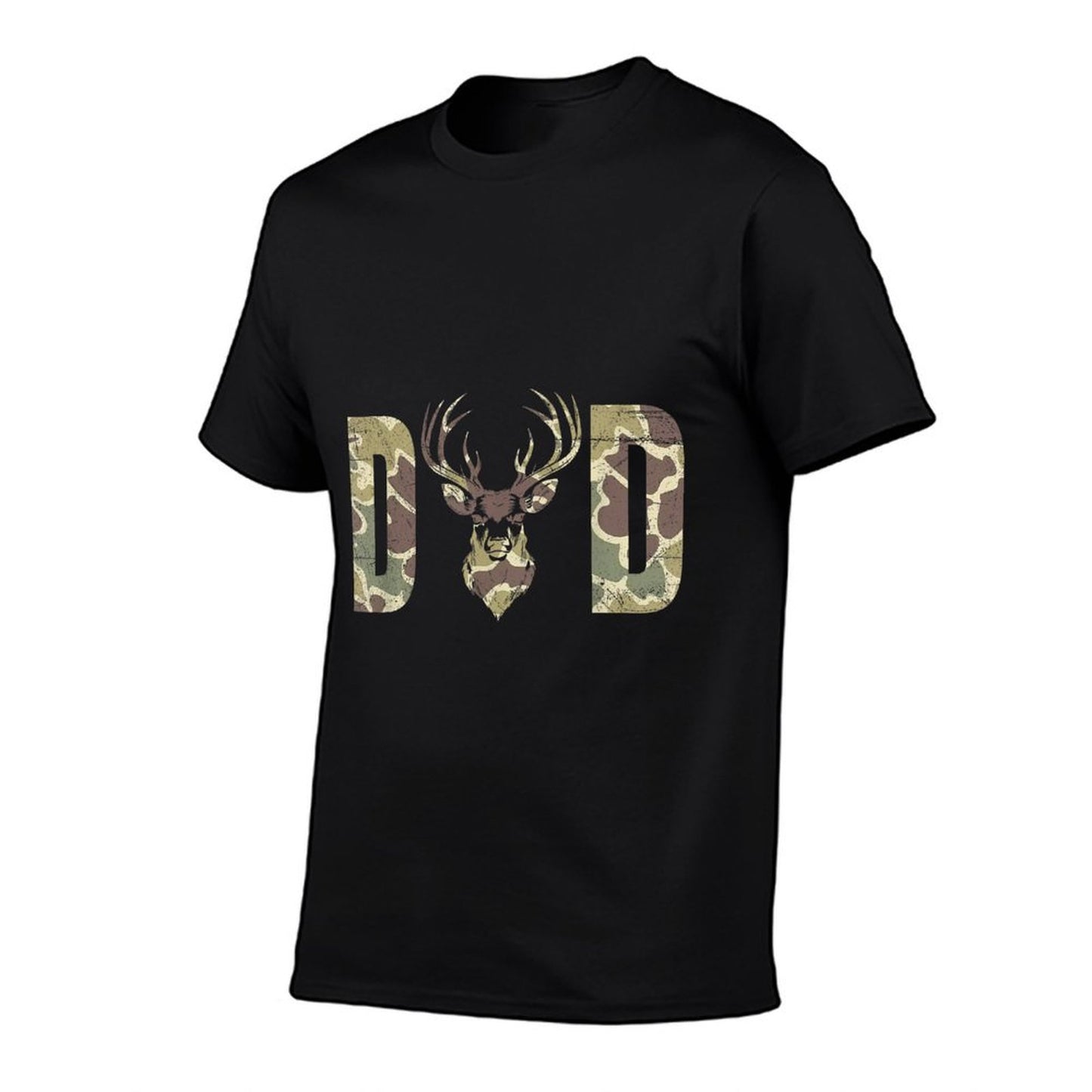 Old School Camo Dad Hunting, Camouflage Deer Father&#39;s Day T-Shirt