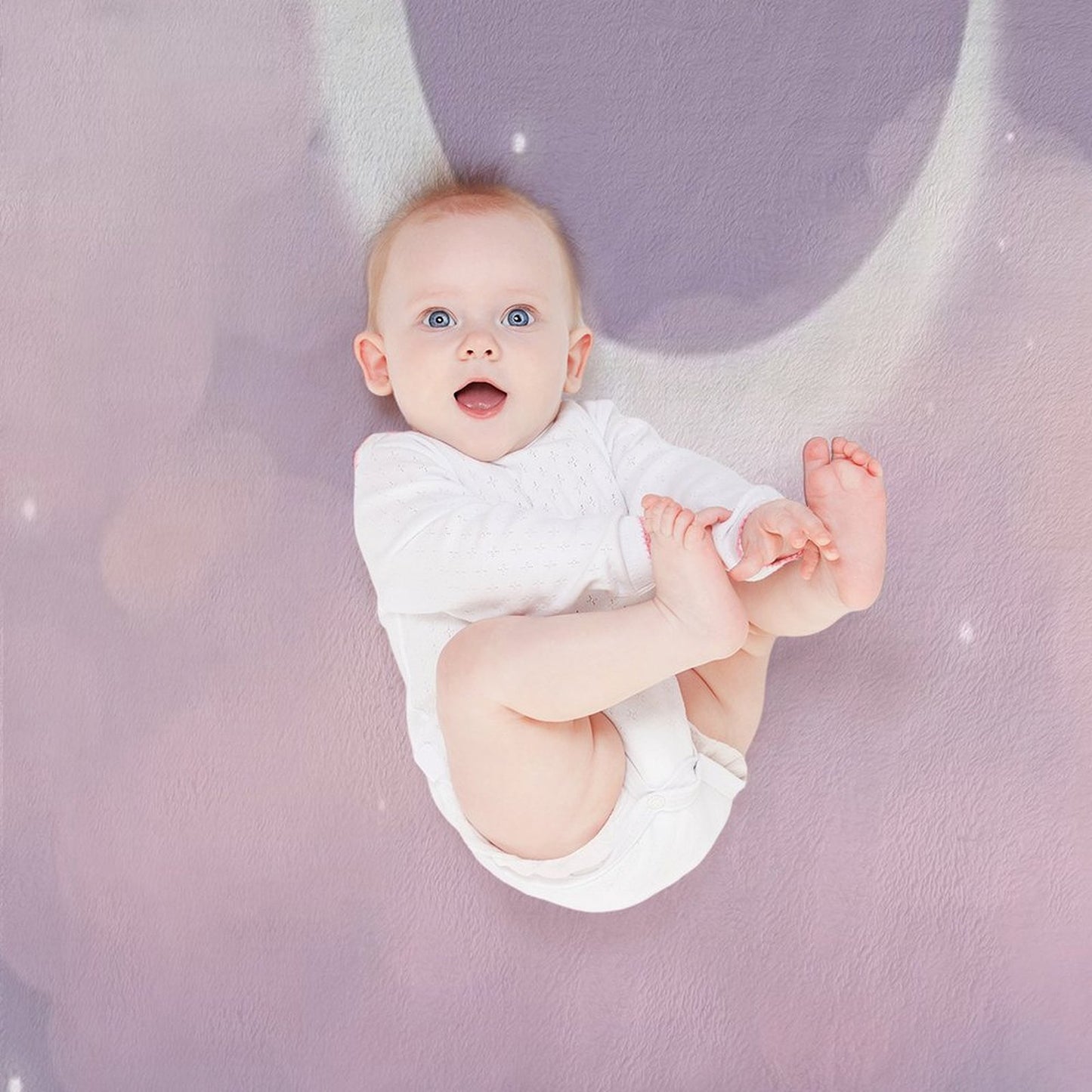 Purple Moon Throw Blanket