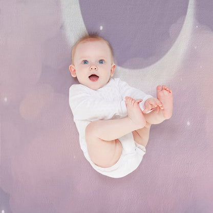 Purple Moon Throw Blanket