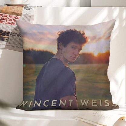 Wincent Weiss Vibes Linen Throw Pillow Cover