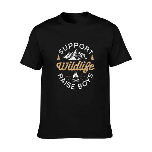 Support Wildlife Raise Boys - Parent Mom & Dad Gift T-Shirt