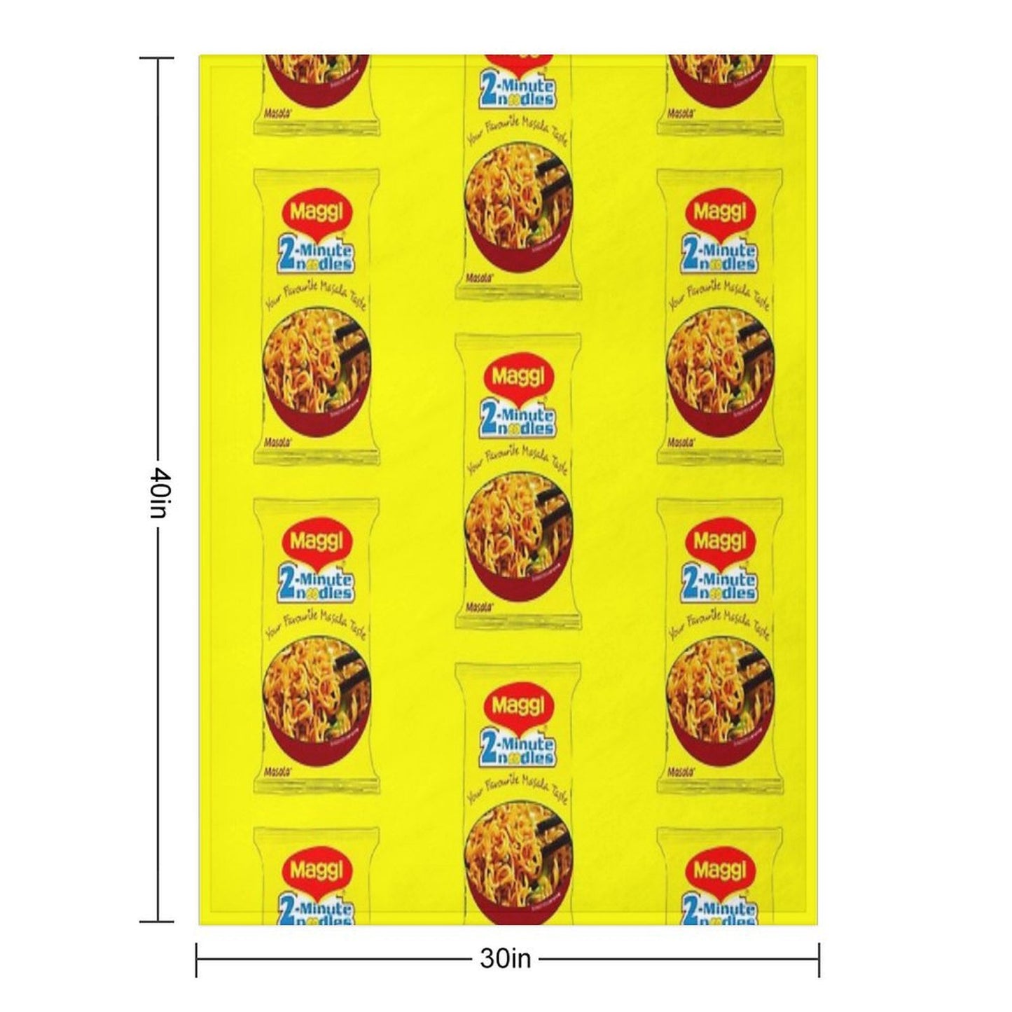 Maggi Noodles Throw Blanket