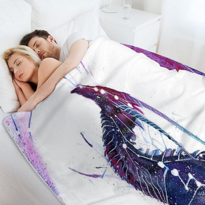 Galaxy Dragon Throw Blanket