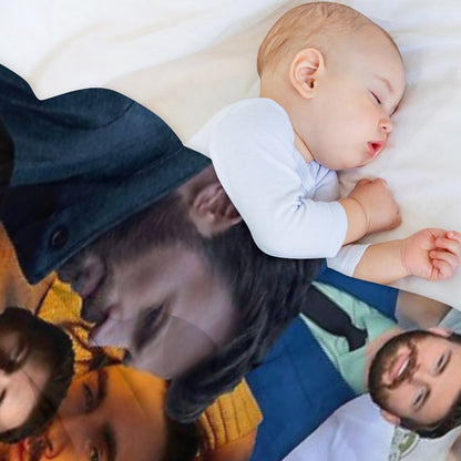 Chris Evans Photo Collage Throw Blanket