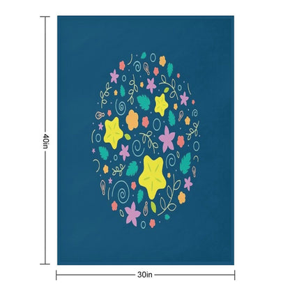 Destiny Pattern - Dark Throw Blanket