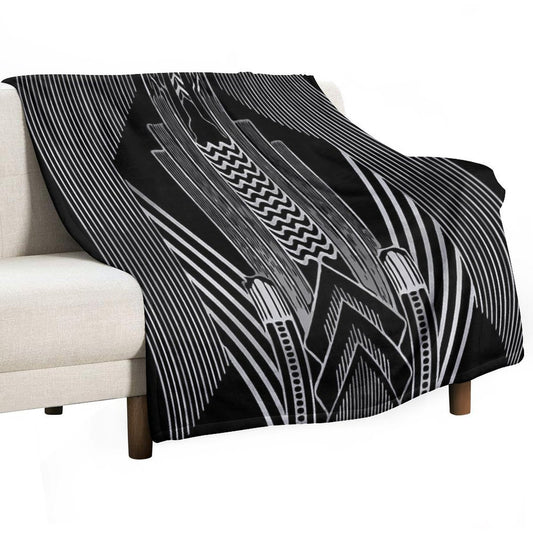 Art Deco Throw Blanket