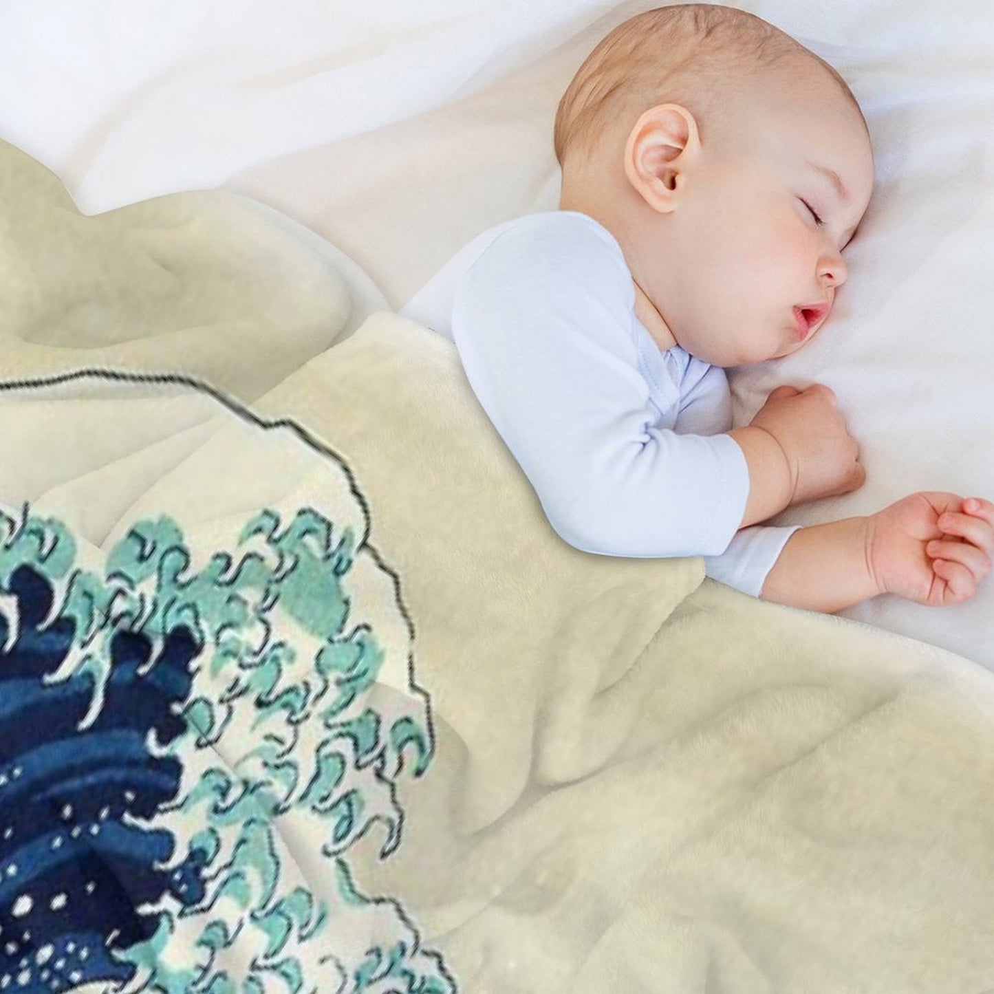 The Great Wave Off Kanagawa Throw Blanket