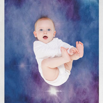 Calm Galaxy Print Throw Blanket