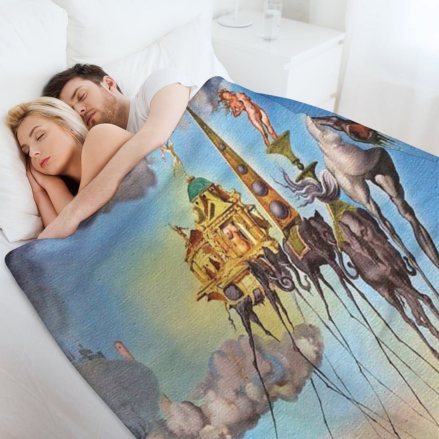 The Temptation of St. Anthony Throw Blanket