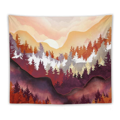 Amber Forest Tapestry