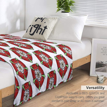 Tudor Rose Throw Blanket